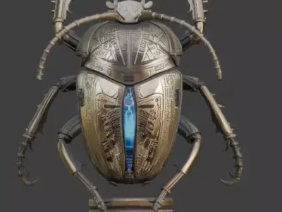 Cybernetic Scarab Beetle 3D Model Analysis 3D model purchase