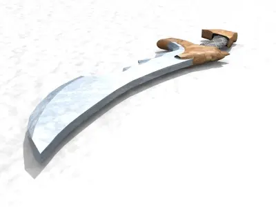 Shadow Blade 3D Model Low-poly 3D model