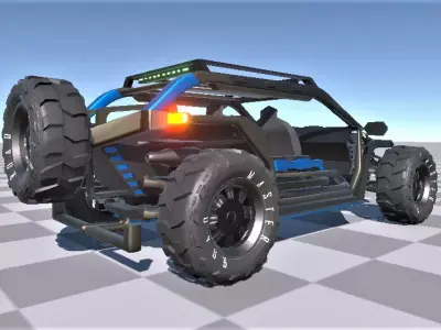 High-Detail Modular Off-Road Buggy 3D model