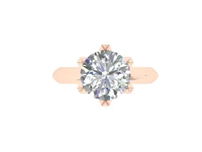 Single Stone Ring 3D print model purchase