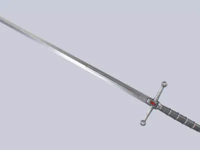 Fantasy rapier Low-poly 3D model purchase
