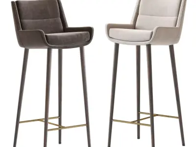 Naughtone Hush Barstool 3D model