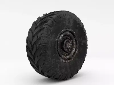 Wheel tire 3D model