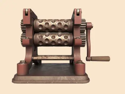 Stylized Candy Drop Roller Low-poly 3D model