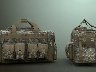 Tactical Military Backpack Free 3D model