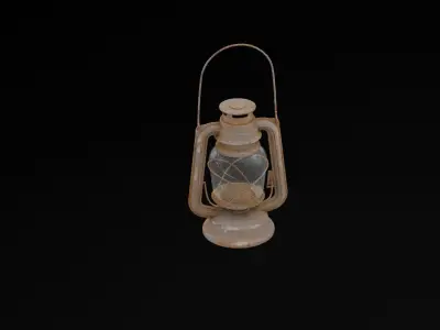 Vintage Lantern Low-poly 3D model