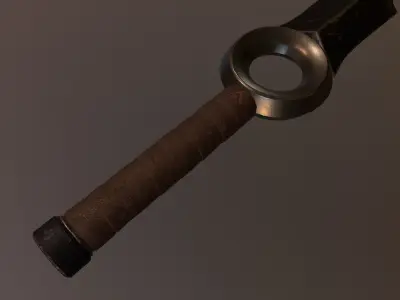 fantastic sword Low-poly 3D model purchase