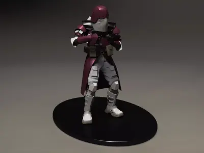 star wars 3d printable clone Galactic Marine Pose 5 3D print model