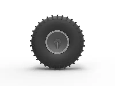 Wheel from Atlas ATV Scale 1 to 20 3D print model