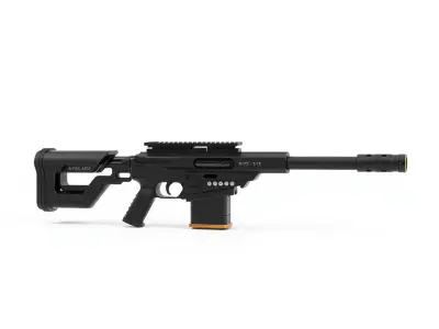 Modern Black Rifle model pack Low-poly 3D model