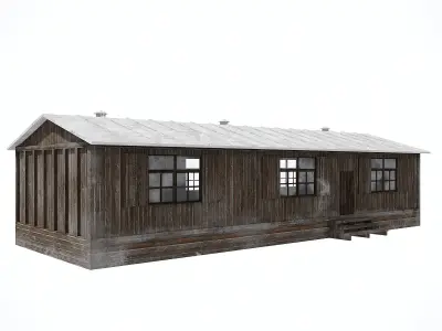 Military Watchtower Pack Low-poly 3D model Low-poly 3D model