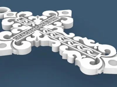 Cross 3D print model 29