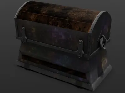 Old Chest 3D Model  Low-poly 3D model
