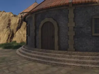 Mountain Village 3D model shop