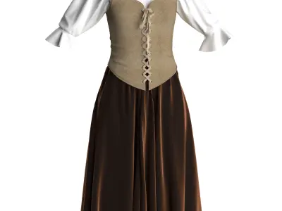 23 MEDIEVAL CLOTHES 3D model