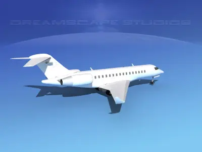 Global Express 8000 Unmarked 3D model