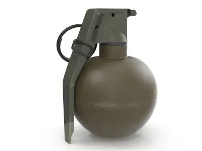 M67 Hand Grenade Low-poly 3D model