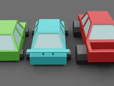 Low Poly Car Pack Free low-poly 3D model purchase