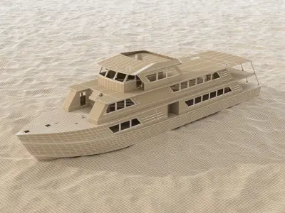 El Dorado Ship just before sinking 3D model