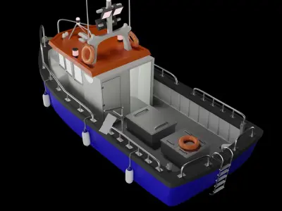 Fishing Boat 3D print model
