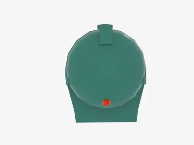 Sturdy Carbery 1250 Oil Tank Low-poly 3D model