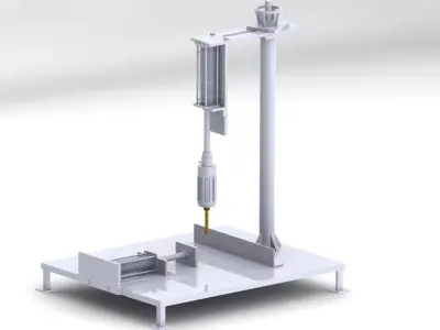 Pneumatic drilling machine Free 3D model