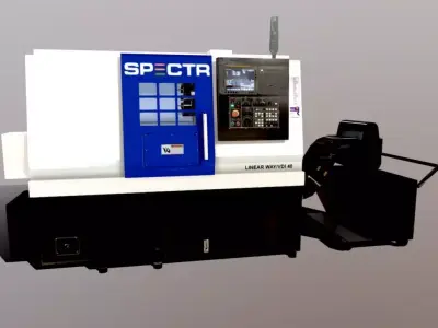 SPECTR TC-M processing center Low-poly 3D model