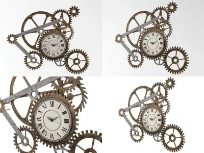 Clock Wall Sculpture 3D model