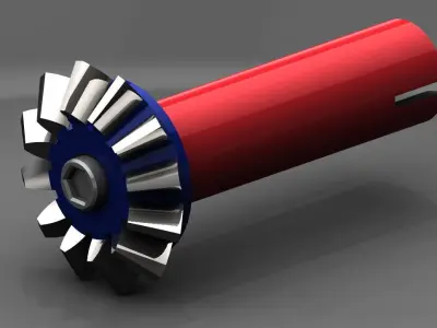Bevel gear 3D model by prithvirajpshetty