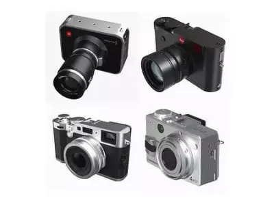 Camera Collection 4 in 1 3D Model Pack