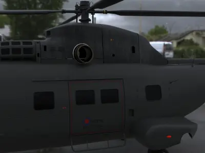 puma helicopter 3D model