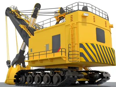  Rope Shovel 3D model 3D model