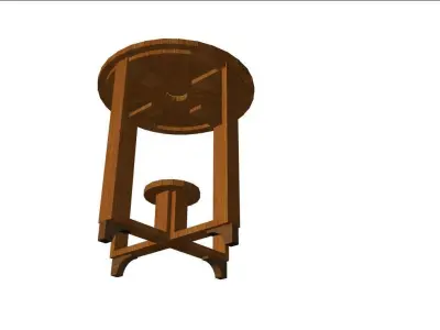  Old Cofee Table 3D model 3D model