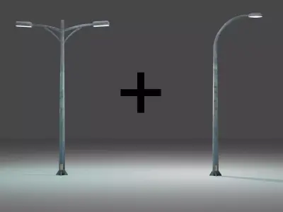street light  Free low-poly 3D model