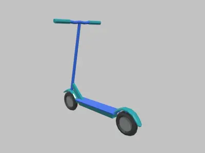 Low Poly Scooter 01 Low-poly 3D model