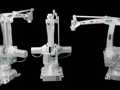ABB IRB 460 Industrial High Speed Robotic Arm  3D model