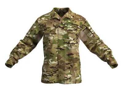 VKPO 3 Russian Army Combat Jacket - Marvelous Designer 3D model