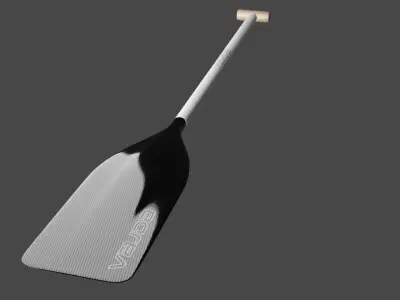 Canoe paddle  Low-poly 3D model
