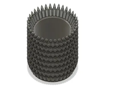 Ammo Belt Flower Pot Free 3D print model