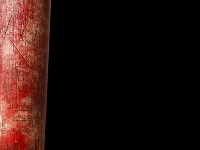 Bloody Baseball Bat  3D model