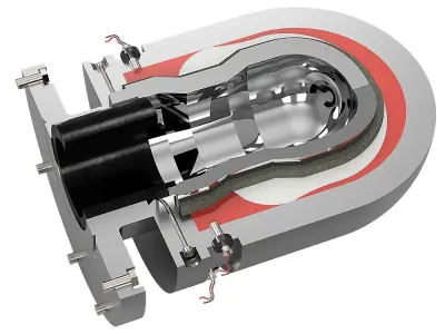 Micro Nuclear EMP Bomb with GPS Glide Bomb Unit Kit Mock-up 3D model
