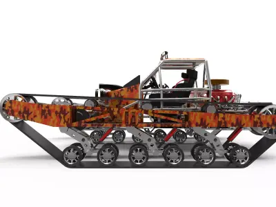 Snow Vehicle  Low-poly 3D model