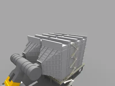 Electrostatic Precipitation ESP 3D model