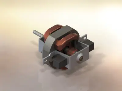 AC motor of hair dryer 3D model