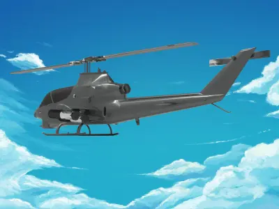 Bell AH-1 Cobra 3D model get
