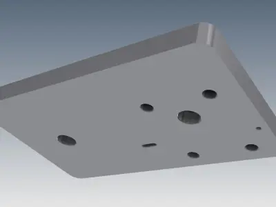 CoreGrip holder blokk down 3D model