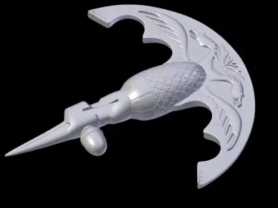 Tebber broad axe  3D print model