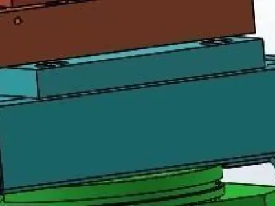 Multi-function cylinder mechanism 3D model