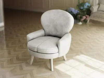 Furniture Accent Chairs Bohemian 018 Low-poly 3D model