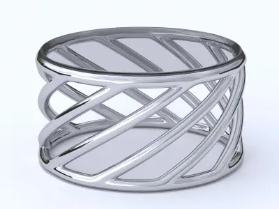 Parametric Modern Design Glass Tables 02 3D model